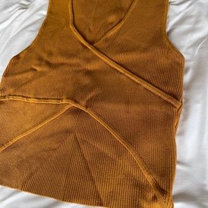 Mustard yellow crop top size S